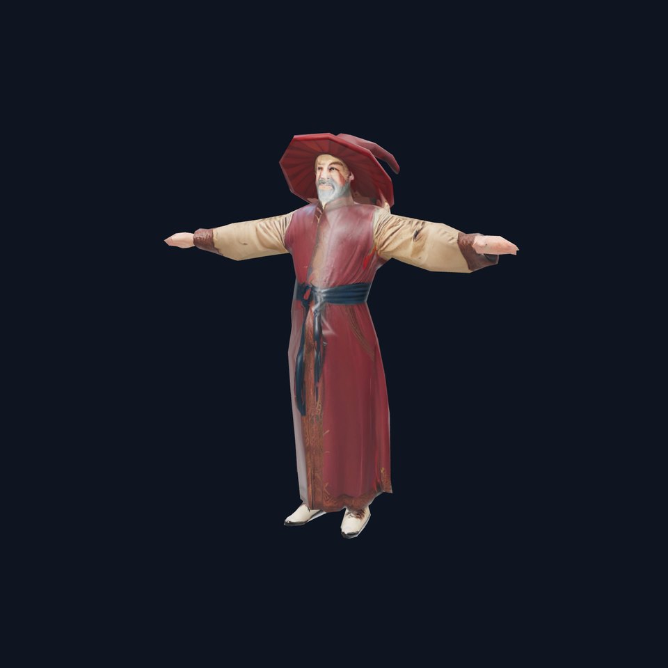 Wizard Character Model Pack with Hat and Robes